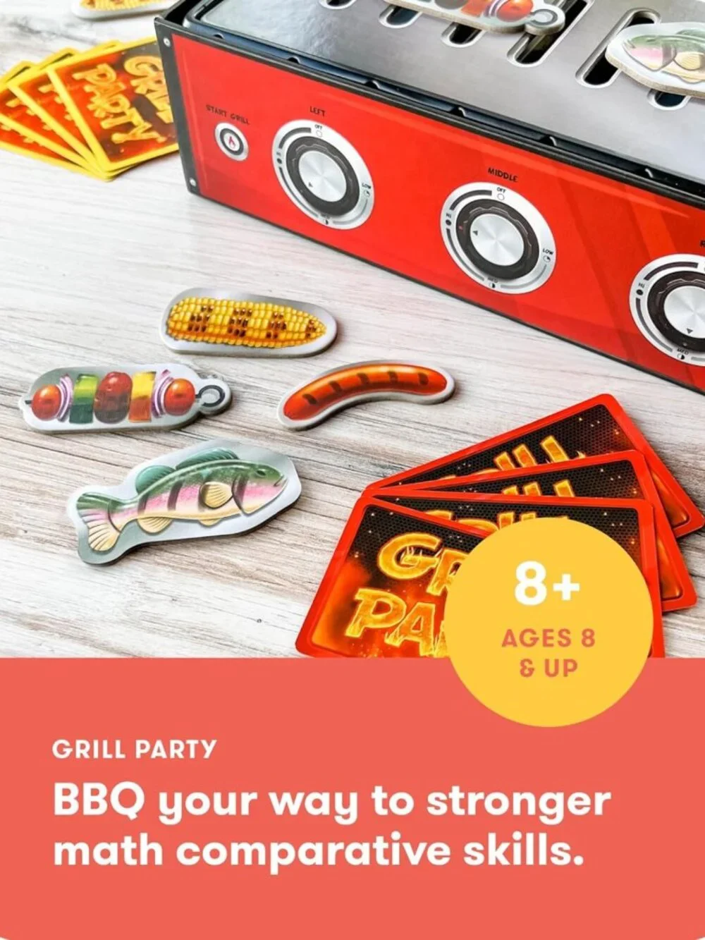 Engaging BBQ Algebra Game for Kids 8-12 | Fun Math Learning for 2-5 Players